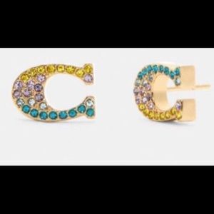Coach Pride Signature Logo Earrings